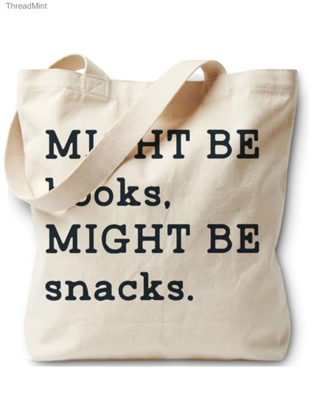 Cute Canvas Tote Bag for Women, Book Lover Gift, Reusable Shopping Bag, Laptop